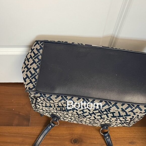 Tommy Hilfiger Blue & Gray Large Tote Bag - Picture 6 of 13